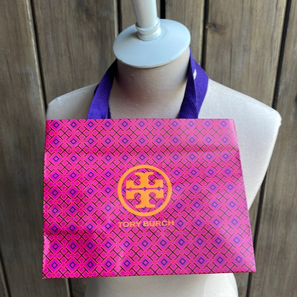 Tory Burch shopping bag in pink and orange